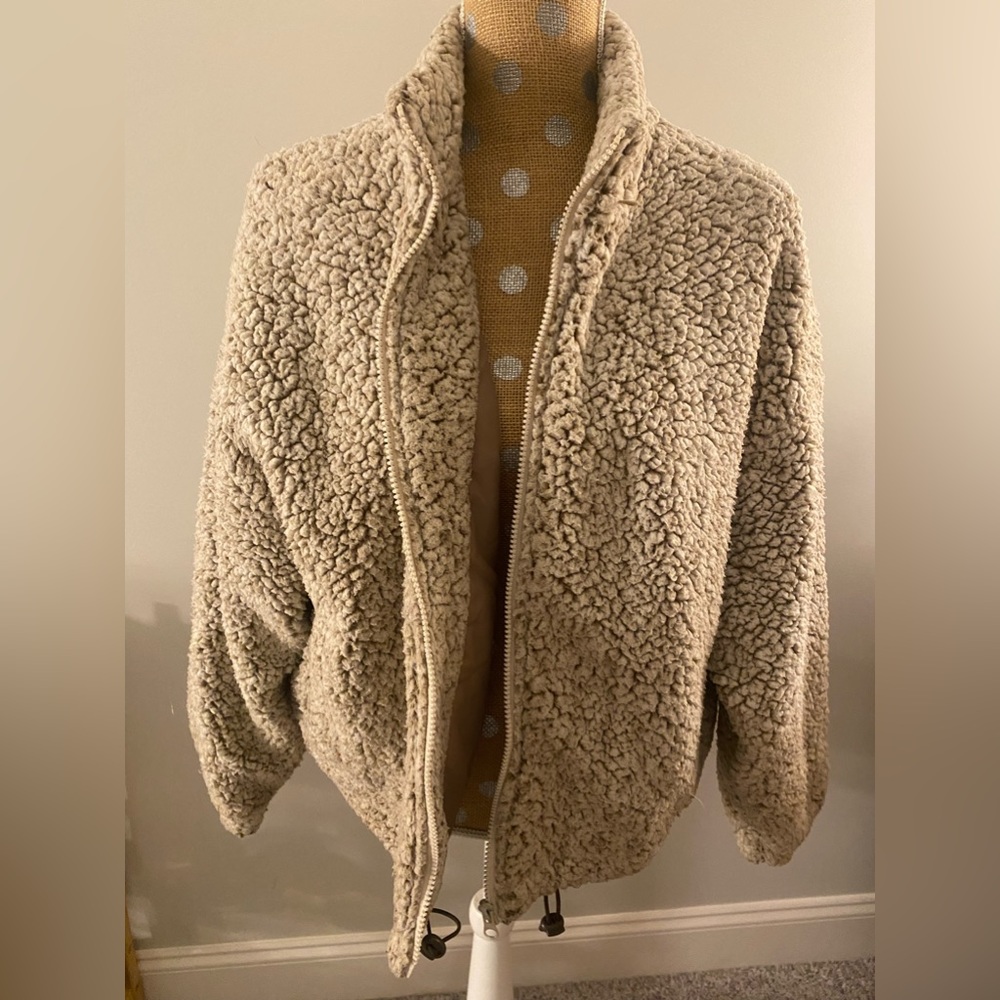 Warm fuzzy winter coat, perfect condition
